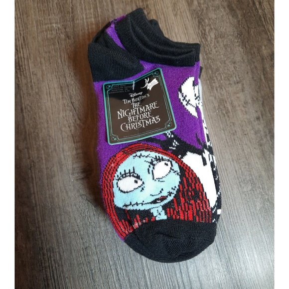 Disney The Nightmare Before Christmas Ladies Socks No Show 6 Pairs Size 4-10 New - Picture 1 of 4